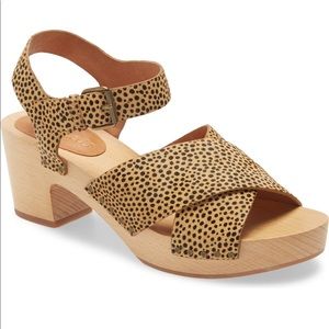 Madewell Johanna Clog Sandals Spotted 8 1/2